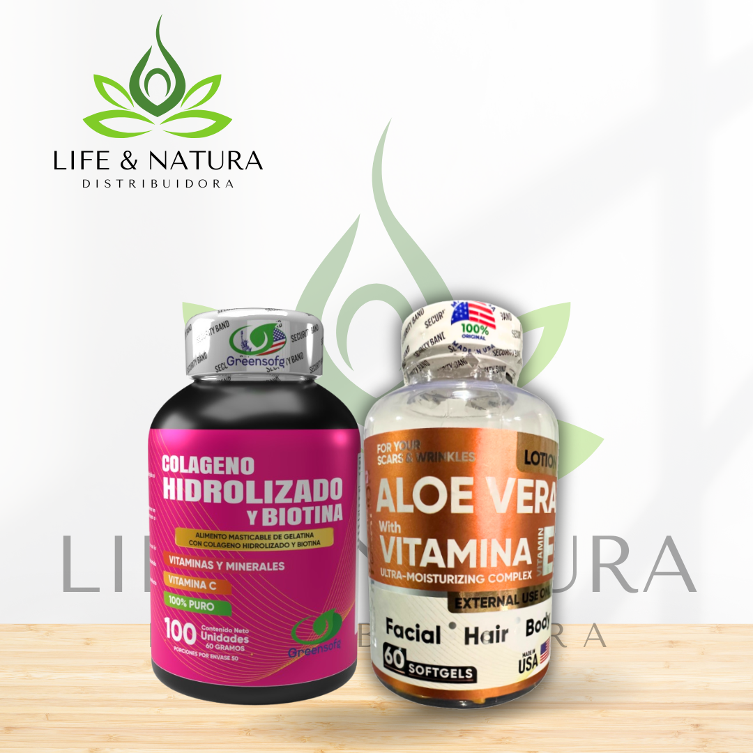 COLAGENO X 100 +  FACILA ALOE VITAMINA E